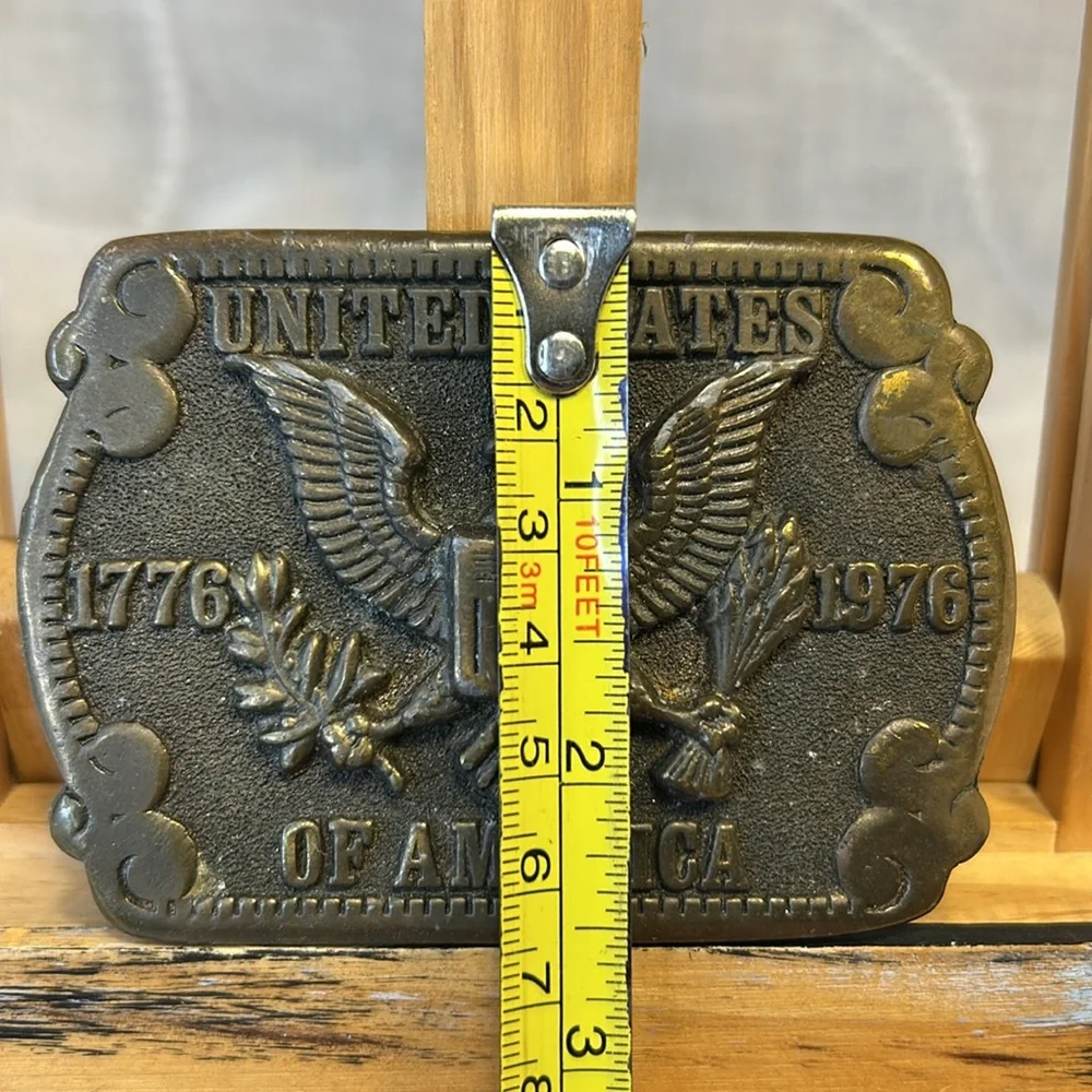 Bicentennial Anniversary of the United States of America belt buckle made in USA